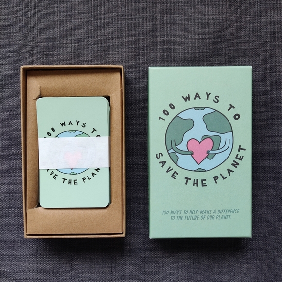 NWOT 100 Ways to Save the Earth Box of Cards Sustaiability Keepsake - Picture 4 of 8